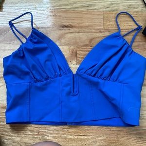 Zara Royal Blue Crop top